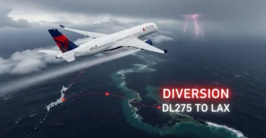delta flight dl275 japan diversion lax